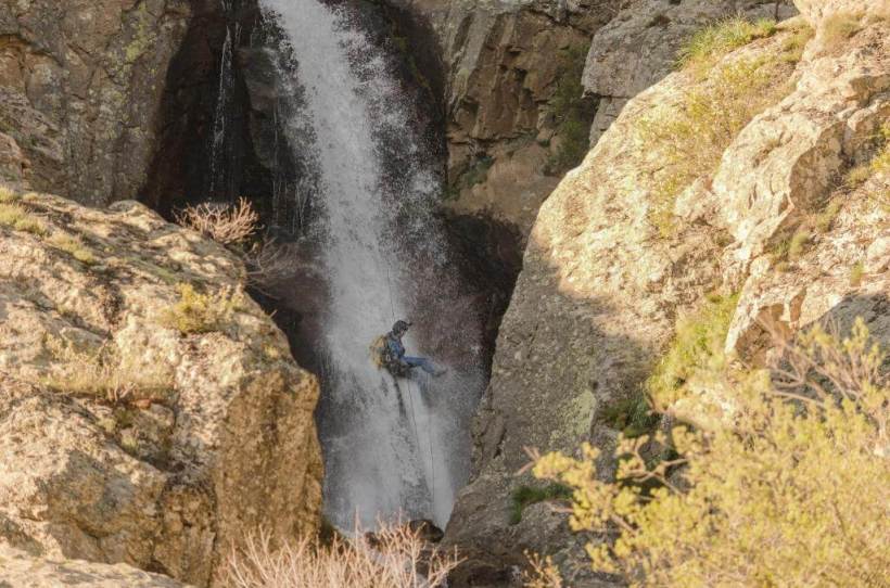 Barranquismo / canyoning Madrid Somosierra 3 rapel