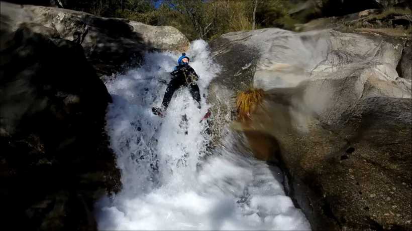 Barranquismo Madrid Arbillas tobogan 2
