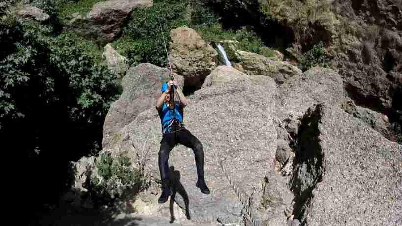Curso de Barranquismo: tirolina