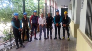 Curso de Barranquismo con el Alcalde