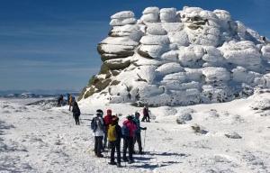 Ruta con raquetas de nieve en Madrid