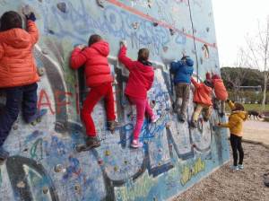 Rocodromo con niños