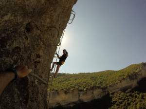 Ferrata de Priego : Desplome