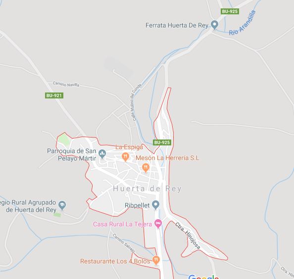 Acceso Huerta del Rey