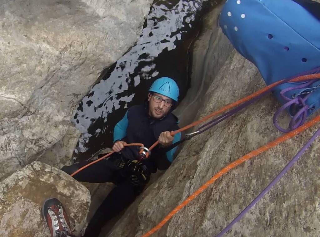 Curso de barranquismo cerca de Madrid