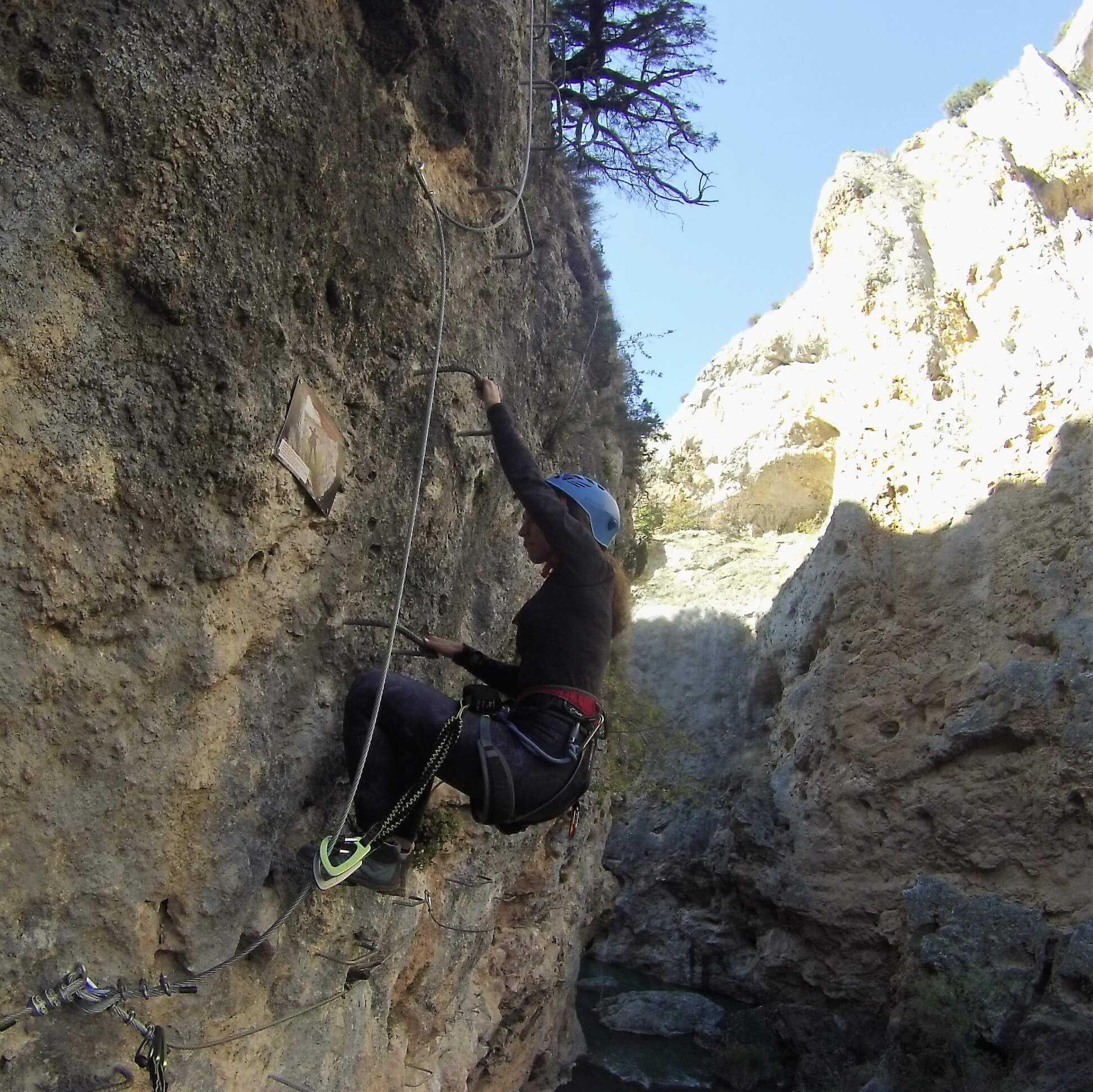 Inicio del la parte K4 de la via ferrata