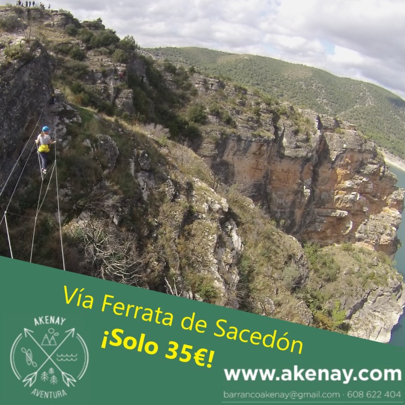 Vía ferrata de Sacedón en Guadalajara