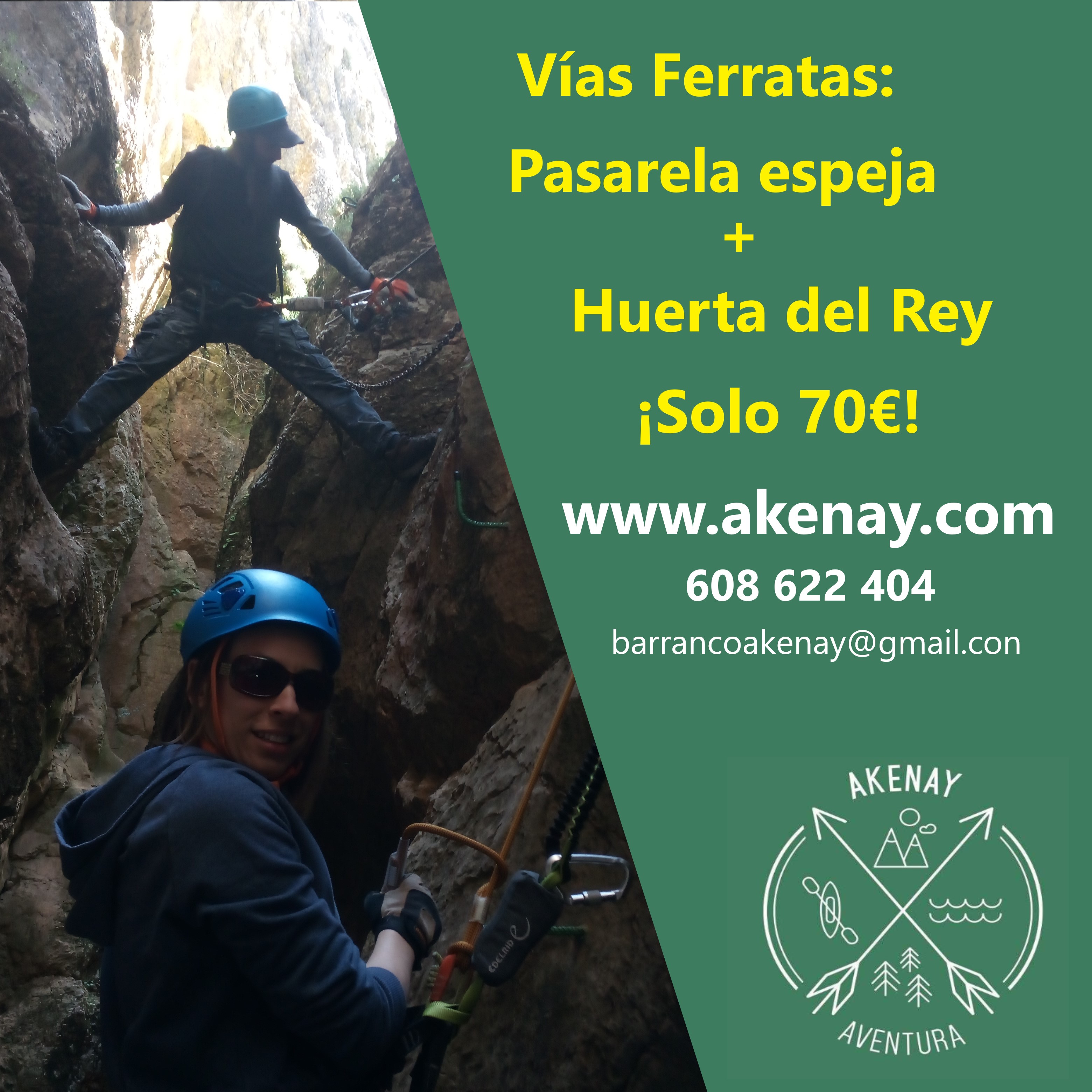 via ferratas de huerta del rey y pasarela espeja