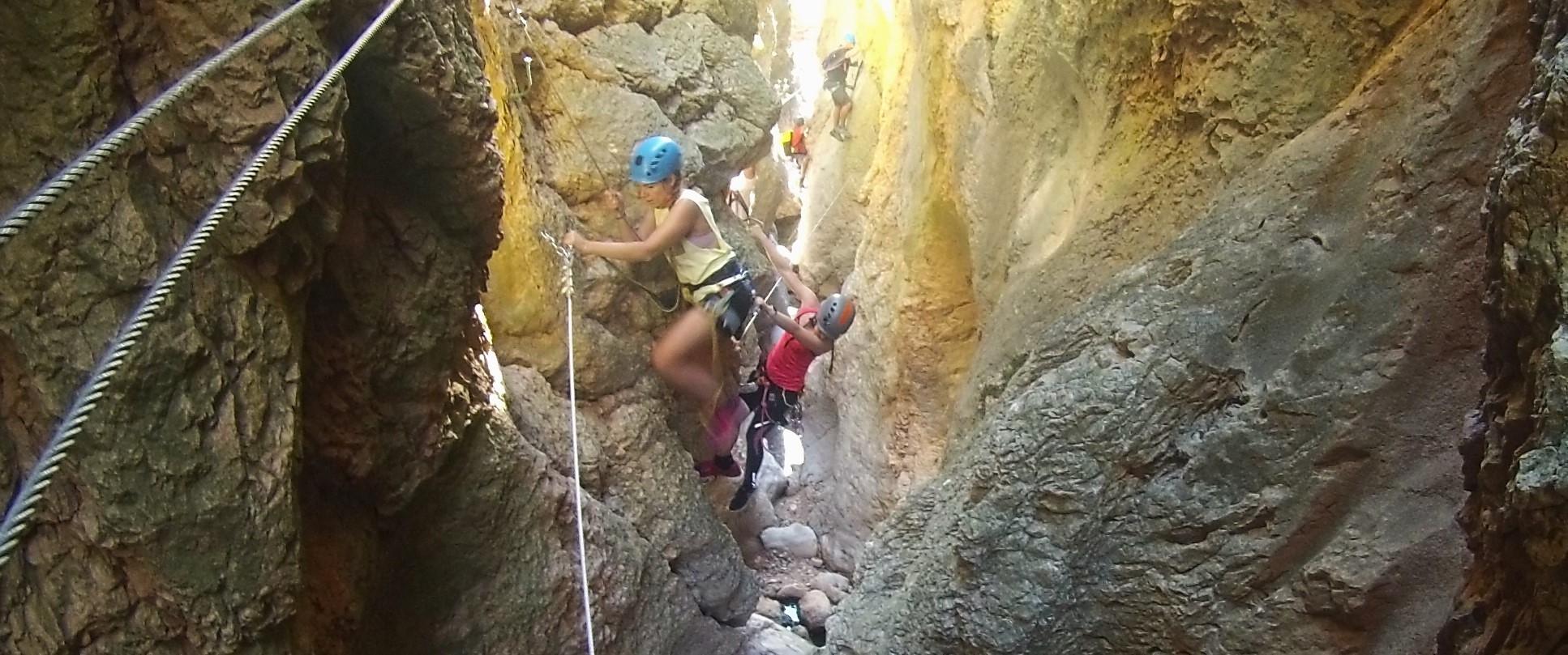 Puentes colgantes en la ferrata: Pasarela Espeja
